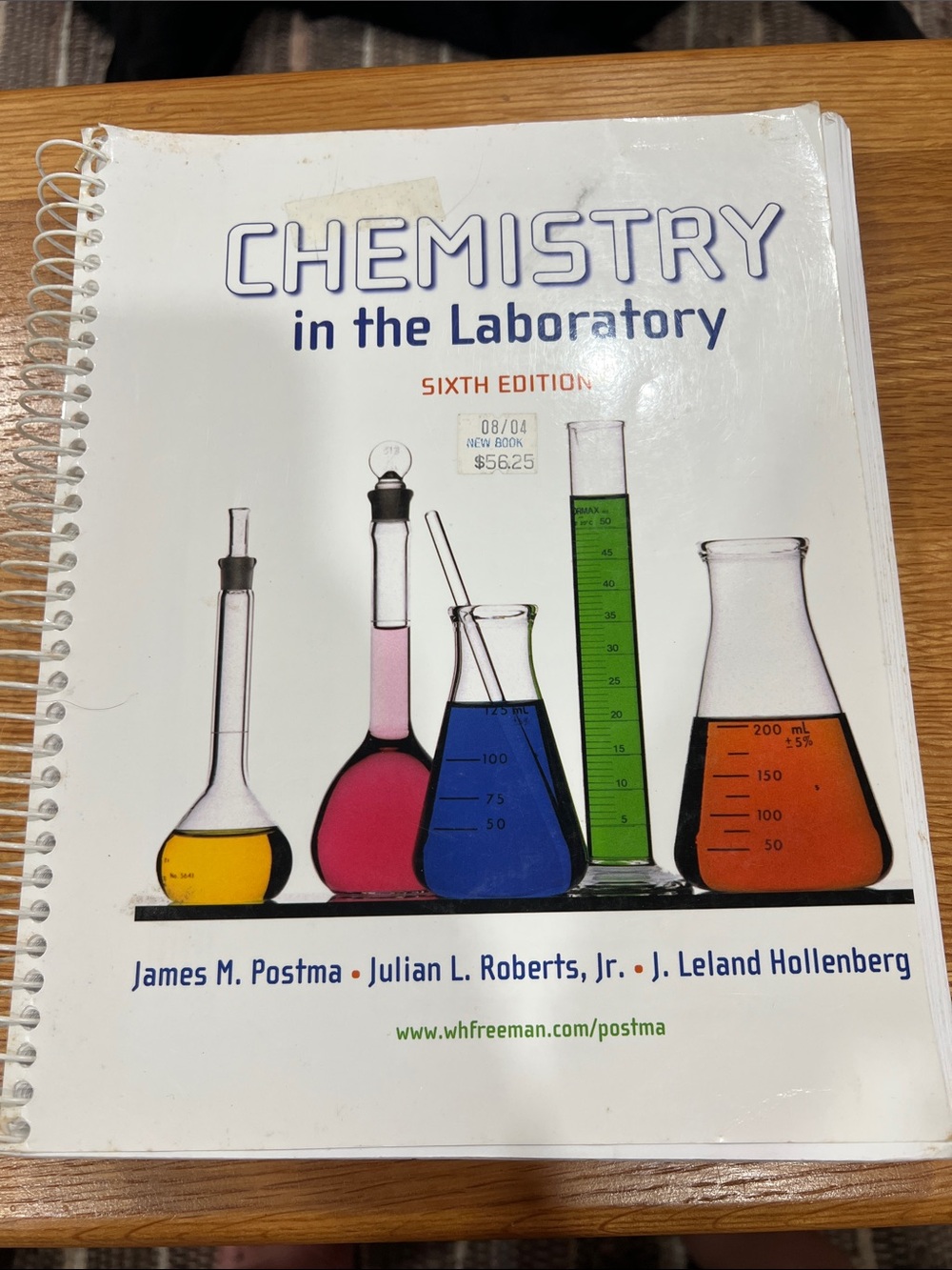 Chemistry in the Laboratory Textbook - Colorful Glassware Cover